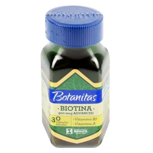 BOTANITAS BIOTINA ADVANCE 900MCG FX30 CAP (VITAMINA B7 + VITAMINA A)