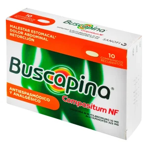 BUSCAPINA COMPOSITUM NF 10MG/325MG  CX10 COMP (HIOSC+ACETA)(SANOFI)