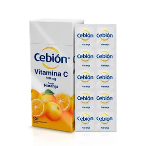 CEBION 500MG CX 100 TAB (VITAMINA C) SABOR NARANJA(MERCK)