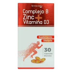 COMPLEJO B+ZINC+VITAMINA D3 ZVIT CX30CAP BLANDAS (ROCIPHAR)