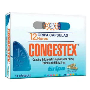 CONGESTEX CX 10 CAP (IBUPROFENO+FENILEFRINA+CETIRIZINA)(NOVAMED)