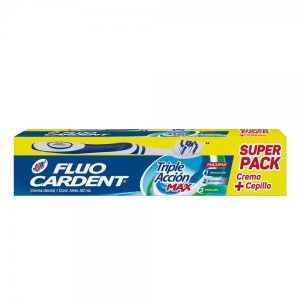 CREMA DENTAL FLUO CARDENT TRIPLE ACCION MAX TX50GR+CEPILLO