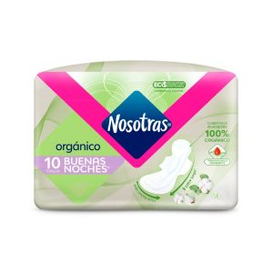 TOALLAS NOSOTRAS BUENAS NOCHES PQX10 (100% ORGÁNICO) (PRODUCTOS FAMILIA)