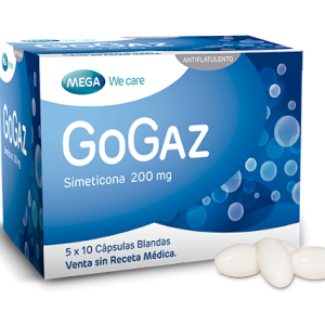 GOGAZ 200MG CX50 CAP BLANDA(SIMETICONA)(MEGA WE CARE)