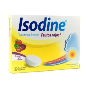 ISODINE FRUTOS ROJOS CX6 TB BUCALES(CLORHIDRATO AMBROXOL)(SANOFI)