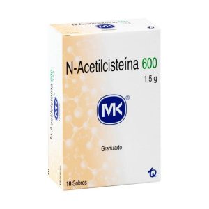 N- ACETILCISTEINA 600MG CX10SOB X1.5G GRANULADO(TECNOQUIMICAS)