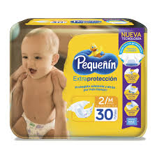 PAÑAL PEQUEÑÍN EXTRAPROTECCIÓN ETAPA 2 PQX 30 UND + TOALL ACOLCHAMAX X 12 UND