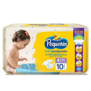 PAÑAL PEQUEÑIN EXTRAPROTECCION ETAPA 4 PQX 10 UND(PRODUCTOS FAMILIA)