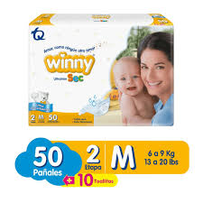 PAÑAL WINNY ULTRATRIM SEC ETAPA 2 PQX50+20 TOALLITAS HUMEDAS(TECNOQUIMICAS)