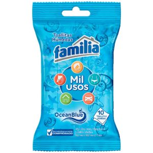 PAÑITOS HUMEDOS FAMILIA ACTIVE MIL USOS PQX10(PRODUCTOS FAMILIA)
