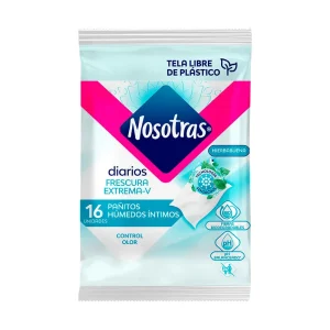 PAÑITOS INTIMOS NOSOTRAS FRESCURA EXTREMA PQX12(PRODUCTOS FAMILIA)