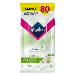 PAÑITOS INTIMOS NOSOTRAS PQX80(PRODUCTOS FAMILIA)