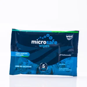 PAÑOS HUMEDOS BAÑO CORPORAL MICROSAFE WIPES X 5 UNDS(ELECTROQUIMICA WEST SA)