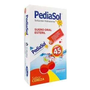 PEDIASOL 45 CEREZA SUERO ORAL ESTERIL 100ML CX5 SACHETS (QUIBI S.A)