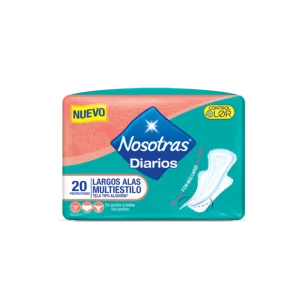 PROTECTORES DIARIOS LARGOS CON ALAS MULTIESTILO CX20UND(PRODUCTOS FAMILIA)