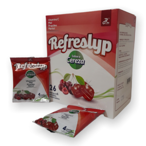 REFRESLYP SABOR CEREZA CX 104 TAB (26 SOBRES X4 TB)(RUECAM)