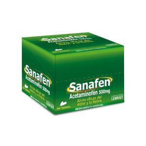 SANAFEN 500MG CX100 TAB (ACETAMINOFEN)(LAPROFF)