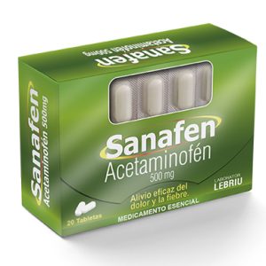 SANAFEN 500MG CX20 TAB (ACETAMINOFEN) (3+1)(LAPROFF)