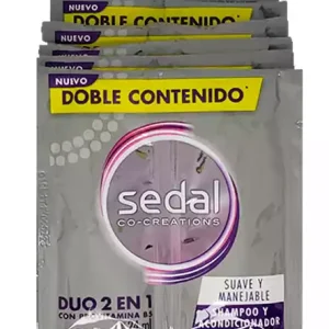 SHAMPOO Y ACONDICIONADOR SEDAL DUO 2 EN 1 CX20 SACHETS