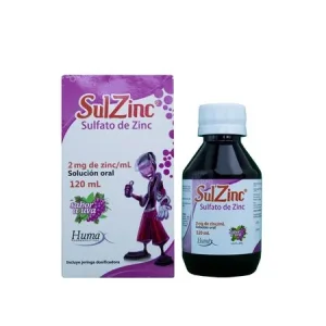 SULZINC 2MG/ML SUSP FX120 ML SULFATO DE ZINC