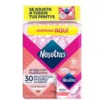 TOALLA NOSOTRAS INVISIBLE CLASICA MULTIESTILO PQX30UND+15 PROTECTORES MULTIESTILO(PRODUCTOS FAMILIA)