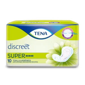 TOALLA TENA DISCREET SUPER PQX10UND(PRODUCTOS FAMILIA)