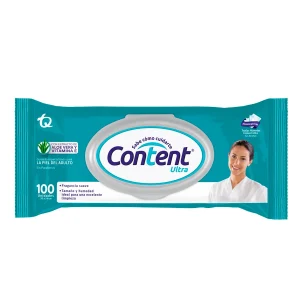 TOALLAS HUMEDAS CONTENT ULTRA PQX100(ALOE VERA+VITAMINA E)(TECNOQUIMICAS)