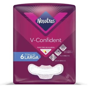 TOALLAS NOSOTRAS V-CONFIDENT LARGA PX6 UND(PRODUCTOS FAMILIA)