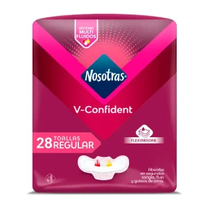 TOALLAS NOSOTRAS V-CONFIDENT REGULAR   PX28 UNDS(PRODUCTOS FAMILIA)