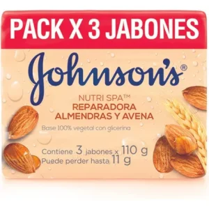 TRIPACK JABON J&J ADULTO AVENA 3X110 GR (ALMENDRAS) (JOHNSON & JOHNSON)