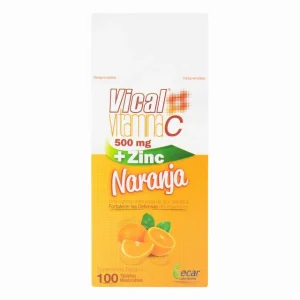 VICAL C NARANJA CX100TAB (VITAMINA C + ZINC)(LABORATORIOS ECAR)