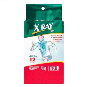 X RAY DOL CX 80TAB (ACETAMINOFEN+NAPROXENO+CAFEINA)