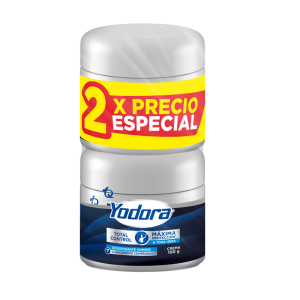 YODORA DESODORANTE HOMBRE CONTROL TOTAL PRECIO ESPECIAL PX2UND X 100G(TECNOQUIMICAS)