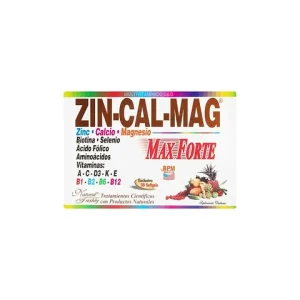 ZINCALMAG MAX FORTE CX30SOFTGEL(ZINC-CALCIO-MAGNESIO-BIOTINA-SELENIO-ACIDO FOLICO-AMINOACIDOS)(NATURAL FRESHLY)