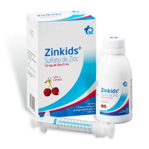 ZINKIDS 10MG/5ML F X 120ML CEREZA (SULFATO DE ZINC)(TECNOQUIMICAS)