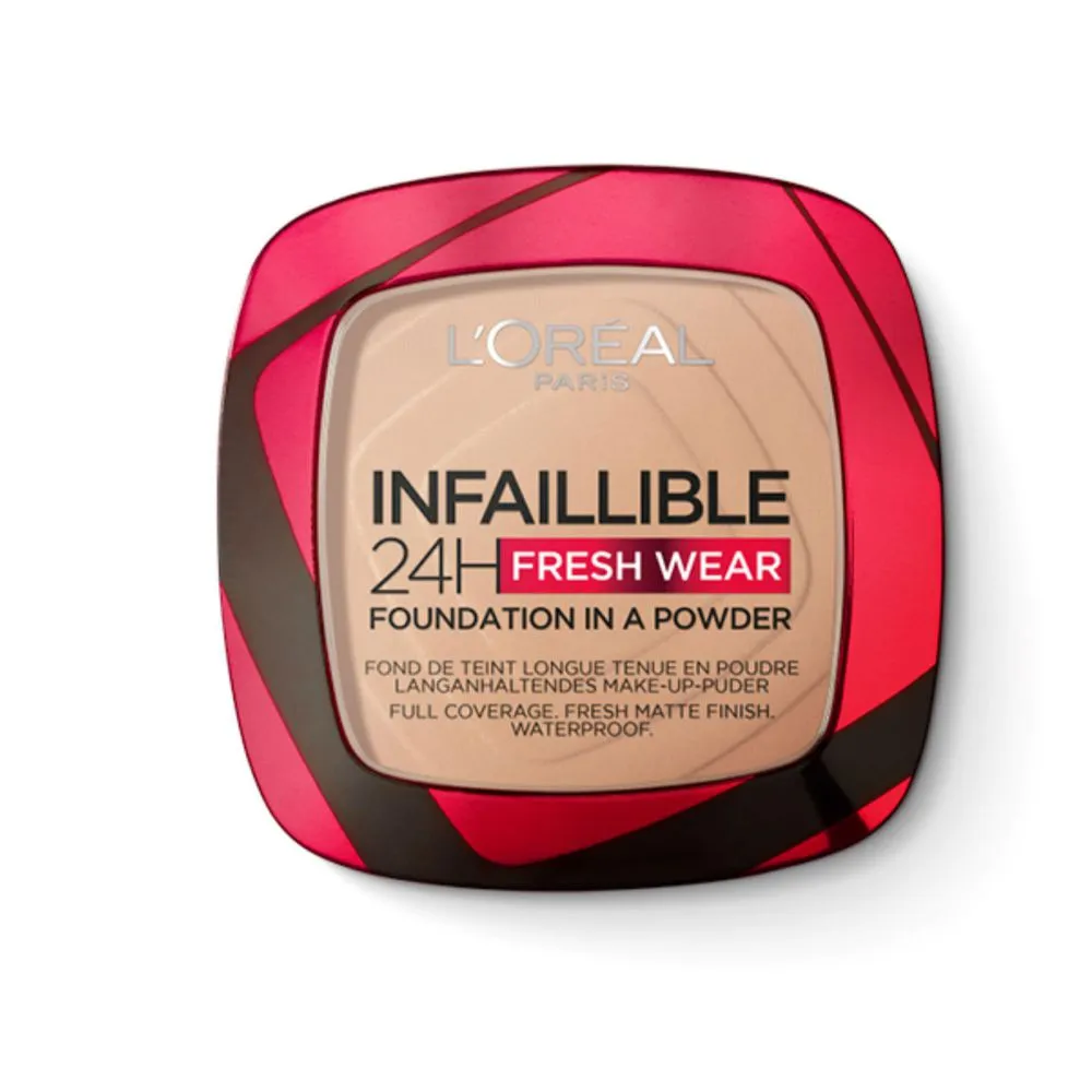 POLVO COMPACTO LOREAL PARIS INFALLIBLE 24H FRESH WEAR NO. 120 VAINILLA ...