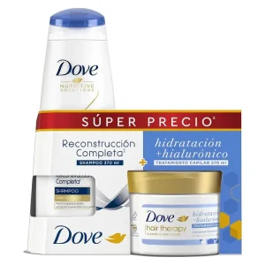 SHAMPOO DOVE RECONSTRUCCION COMPLETA X 370 ML + TRATAMIENTO CAPILAR X 270 ML SUPER PRECIO