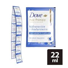 TRATAMIENTO CAPILAR DOVE HAIR THERAPY X 12 SOBRES X 22 ML C U