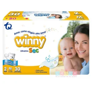 PAÑAL WINNY ULTRATRIMSEC M ETAPA 2 PAQTEX30+10TOALLITAS