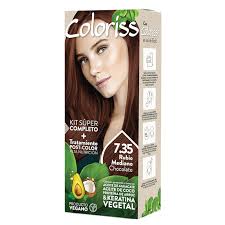 TINTE KIT COLORISS RUBIO MEDIANO CHOCOLATE 7.35