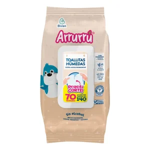 TOALLITAS HUMEDAS AVENA KARITE PRACTICORTEX70 CONVI140 (ARRURU NATURALS) PAÑITOS