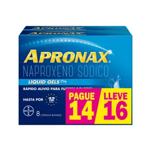 APRONAX LG NAPROXENO 275 MG PAGUE 14 LLEVE 16 TABL