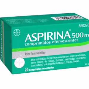 ASPIRINA ULTRA ACIDO ACETILSALICILICO 500 MG X 20 TABL