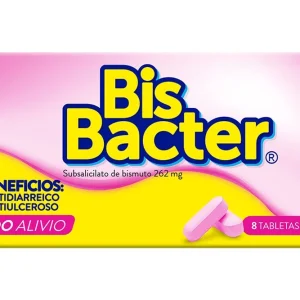 BISBACTER BISMUTO 262 MG X 8 TABL +++
