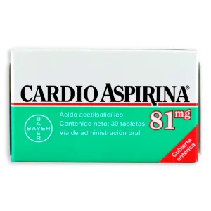 CARDIOASPIRINA ACIDO ACETILSALICILICO 81 MG X 30 TABL