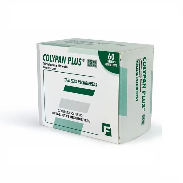 COLYPAN PLUS TRIMEBUTINA/SIMETICONA 200/120 MG X 60 TABL