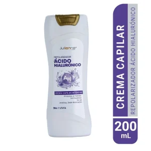 CREMA CAPILAR INTENSIVA JULIENNE REPOLIZADOR CON ACIDO HIALURONICO X 200 ML