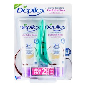 CREMA DEPILEX PIEL EXTRA SECA X 100 GR 2 MEGA PACK