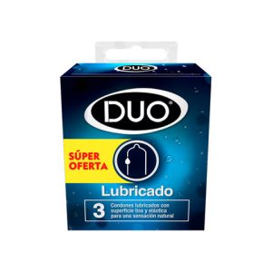 CONDONES DUO LUBRICADO X 3 UNDS SUPER OFERTA
