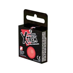 CONDONES XTREM EXTRA ESTIMULANTE X 3 UNIDADES